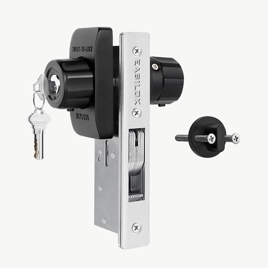 EASILOK SM29HB：locking the storefront door lock without any keys, adams rite commercial door lock,Mortise Deadbolt  lock , aluminium swing door lock,Black store door lock,1.1/8"