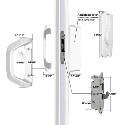 EASILOK A10--Sliding Door Lock solve the installation of the thumb turn