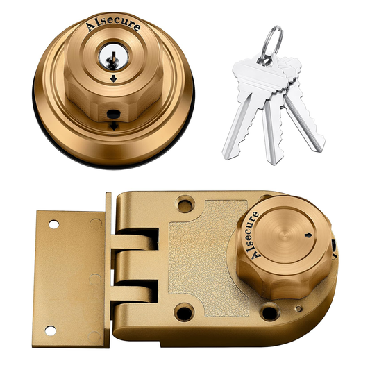 EASILOK Brass Jimmy Proof Deadbolt Lock