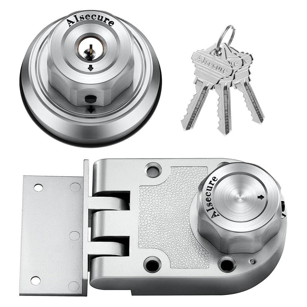 Twist To Lock Storefront Door Lock Keyless With Unpickable Night Latch