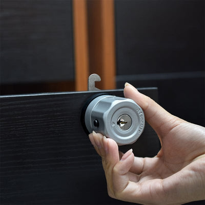 AIsecure A7: Twist-to-Lock Cabinet Cam Lock   Silver