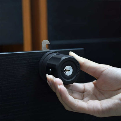 AIsecure A7: 3*locks Twist-to-Lock Cabinet Cam Lock Keyed Alike Combo black 7/8”