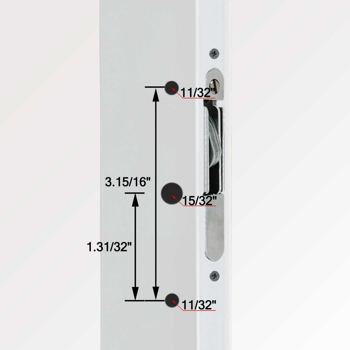 EASILOK A10-Basic Sliding Glass Door Handle Set with Key Cylinder and Mortise Lock, Patio Door Lock Replacement, Fits 3-15/16''Screw Hole Spacing, Matte Blcak