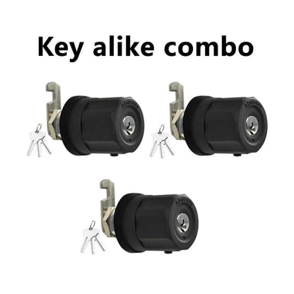 AIsecure A7: 6*locks Twist-to-Lock Cabinet Cam Lock Keyed Alike Combo Silver 7/8”