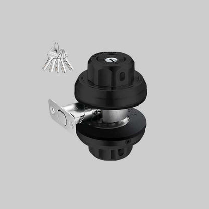 EASILOK E2 twist to lock deadbolt without any keys for front door knob lock Black(Dimple key)